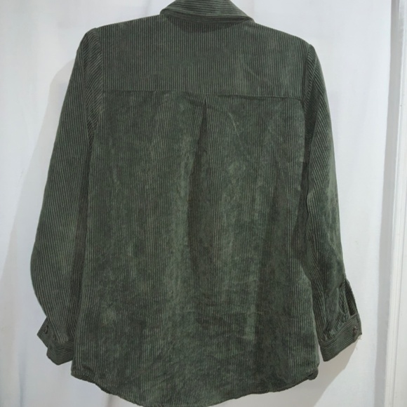 Altar’d State button front corduroy shirt Sz XS shacket side seam pocket - Picture 5 of 7